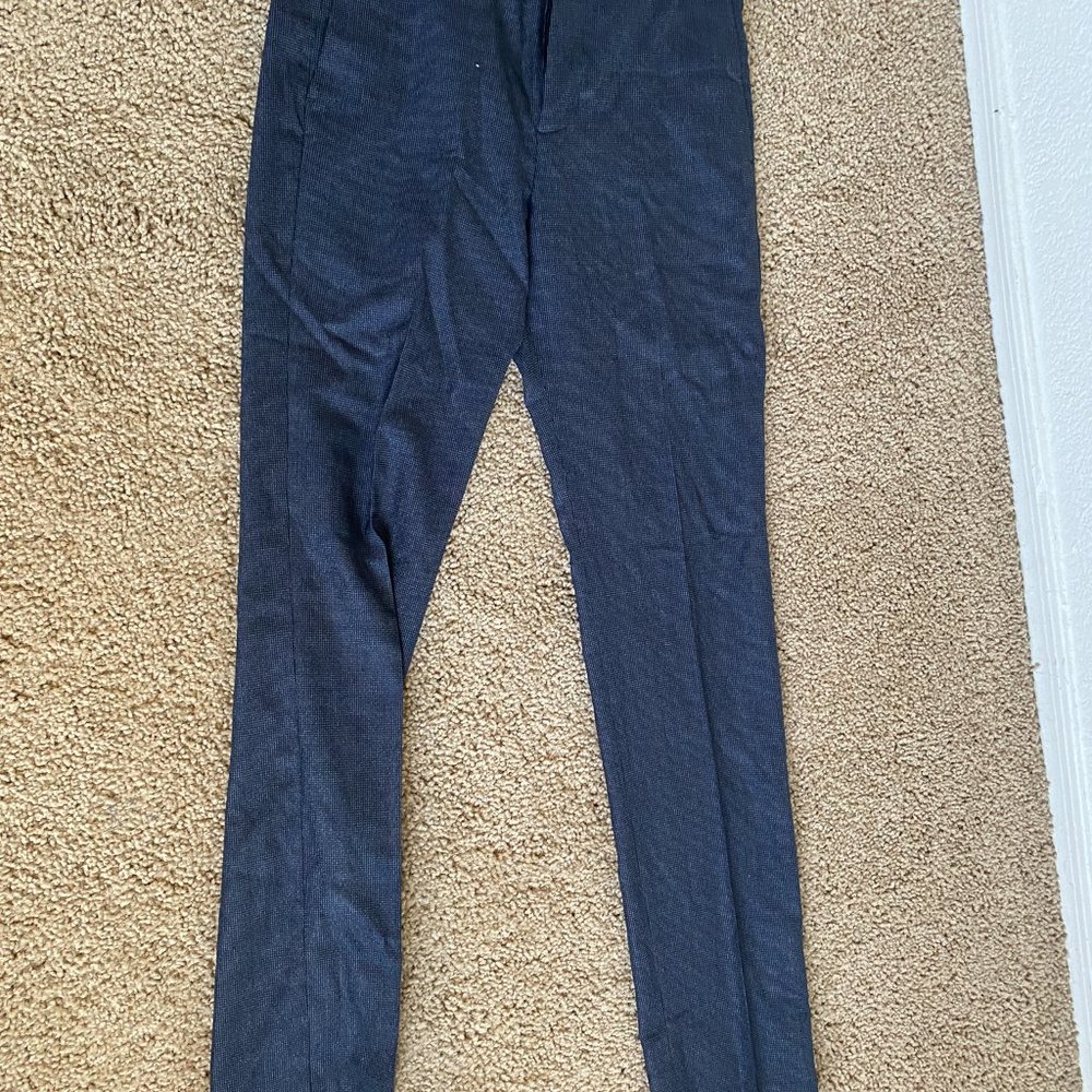 New Theory Jake W Kemp Eclipse Flat Front Wool Blend Suit Dress Pants 30 x 34